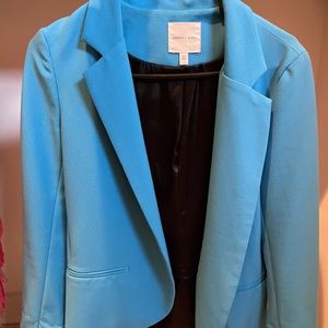 Silence and noise turquoise blazer size Small